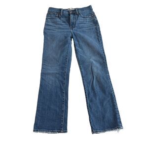 Madewell Jeans Women's Size 26 Blue Slim Demi Boot Medium Wash Stretch